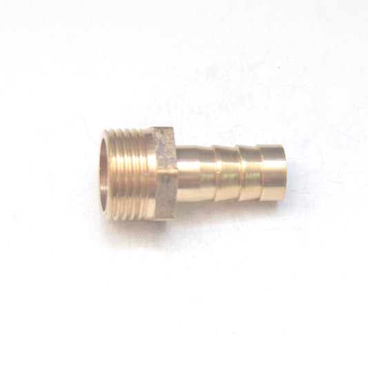 Brass Straight Male 10mm Hose ID Barb - 3/8" BSP Male