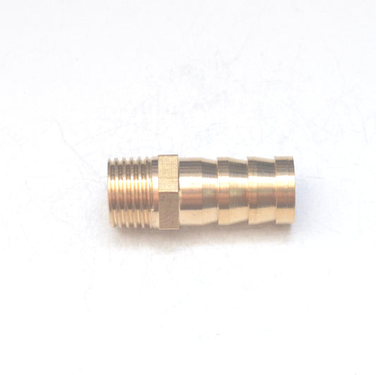 Brass Straight Male 12mm Hose ID Barb - 1/4" BSP Male