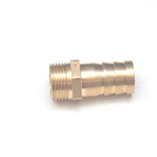 Brass Straight Male 14MM Hose ID Barb - 3/8" BSP Male