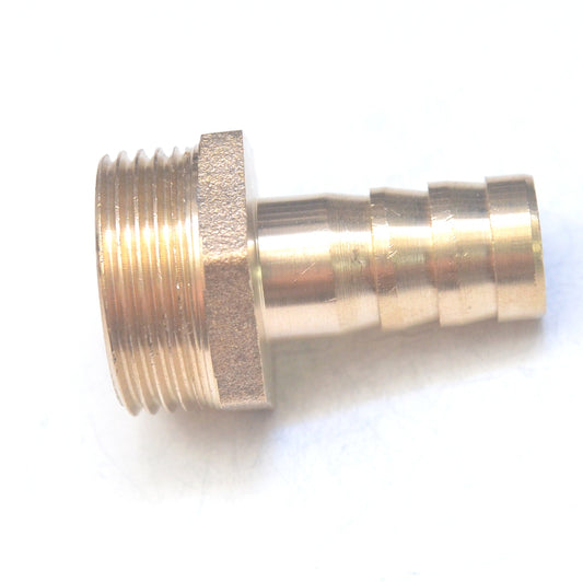 Brass Straight Male 14MM Hose ID Barb - 3/4" BSP Male