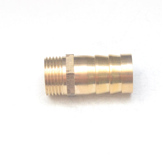 Brass Straight Male 16mm Hose ID Barb - 3/8" BSP Male