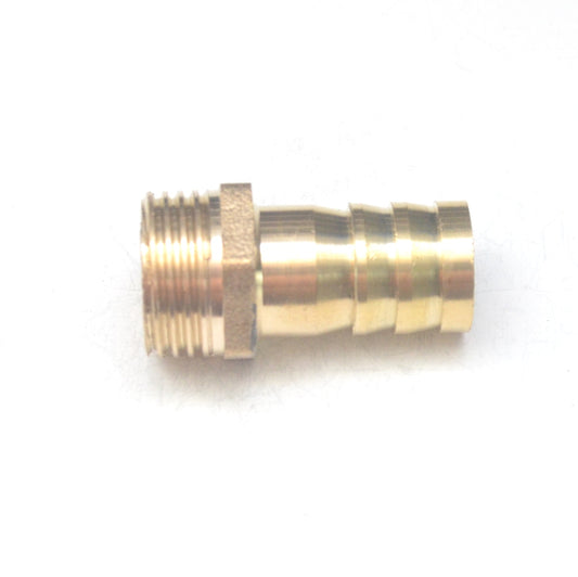 Brass Straight Male 16mm Hose ID Barb - 1/2" BSP Male