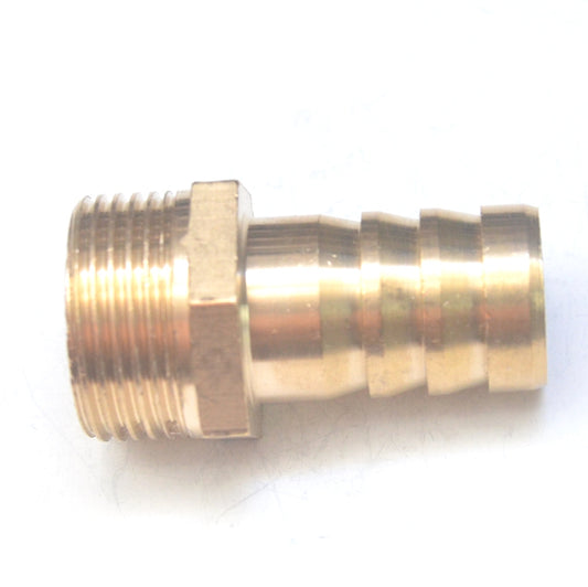 Brass Straight Male 19MM Hose ID Barb - 3/4" BSP Male