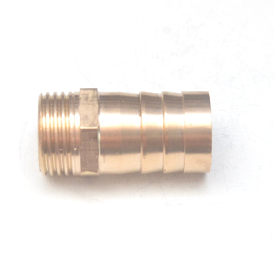 Brass Straight Male 20mm Hose ID Barb - 1/2 BSP Male