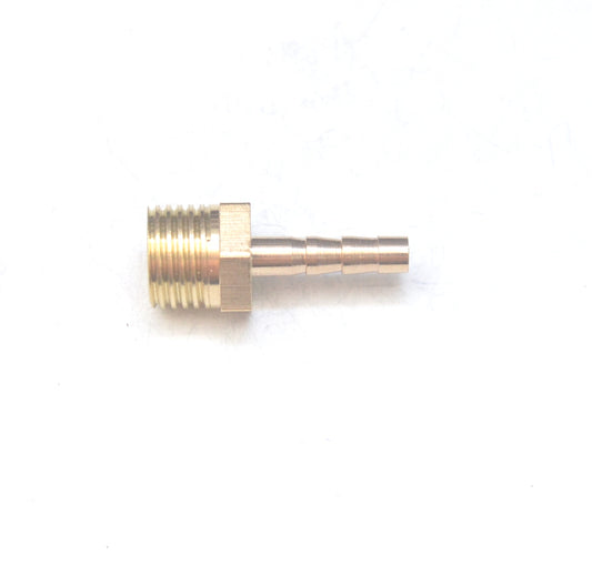 Brass Straight Male 4mm Hose ID Barb - 1/4" BSP Male