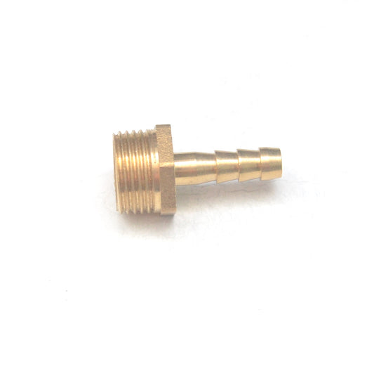 Brass Straight Male 6mm Hose ID Barb - 3/8" BSP Male