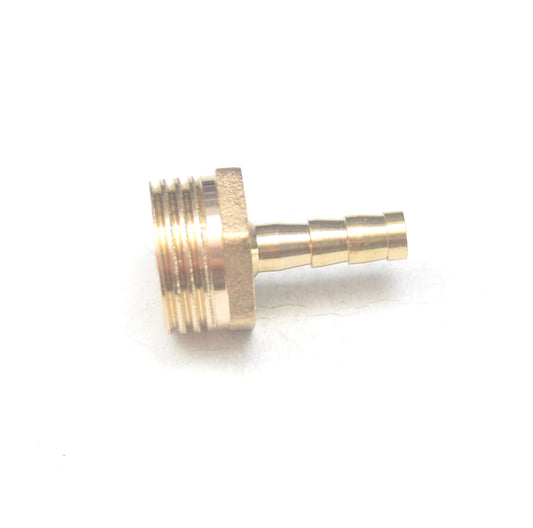 Brass Straight Male 6mm Hose ID Barb - 1/2" BSP Male