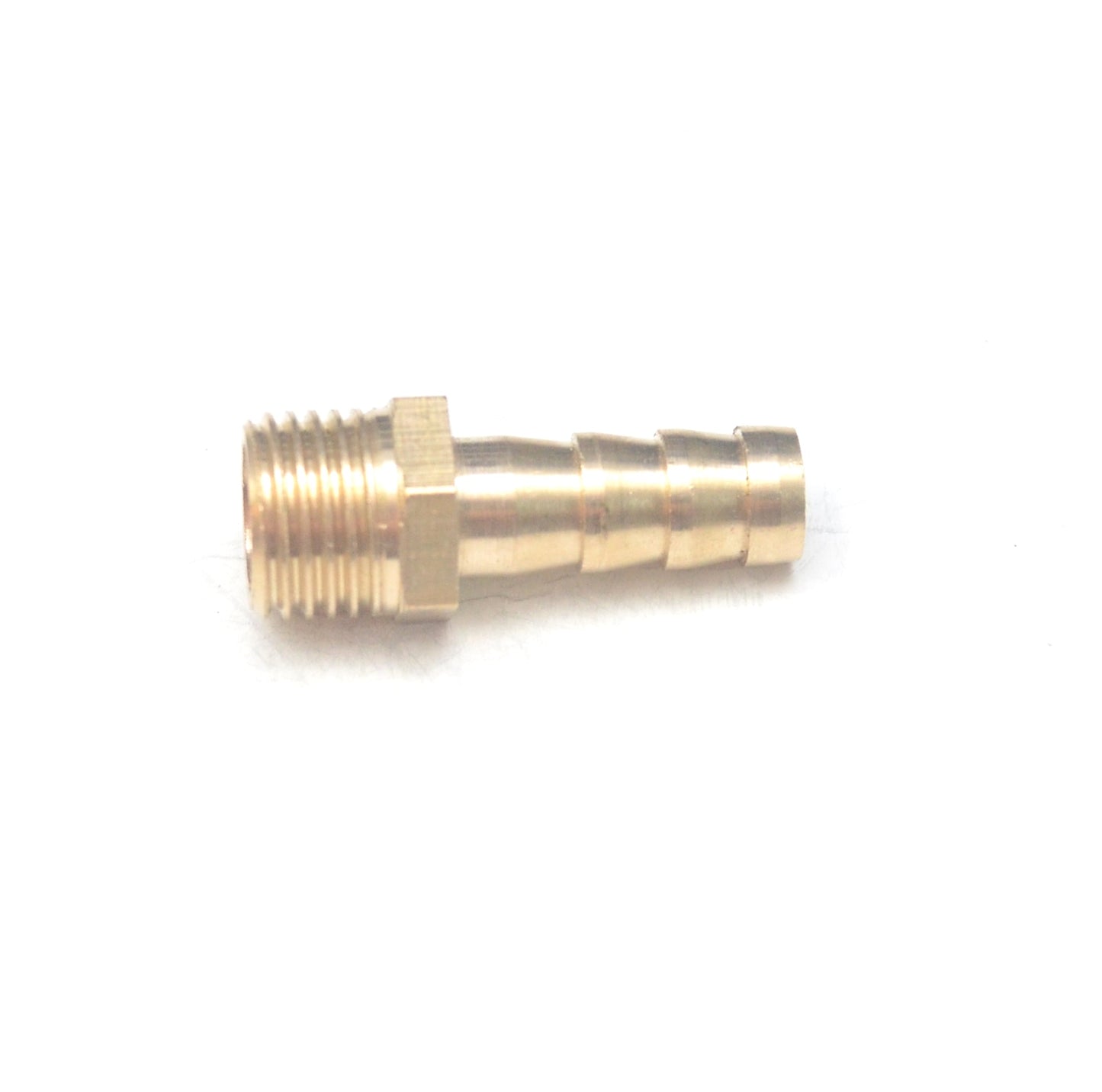 Brass Straight Male 8mm Hose ID Barb - 1/4" BSP Male