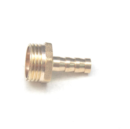 Brass Straight Male 8mm Hose ID Barb - 1/2" BSP Male