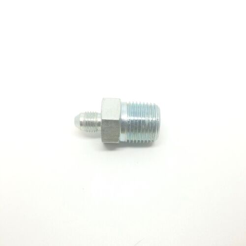 1/4 Jic 37° Flare Male x 1/2 Male Npt Straight Hydraulic Fitting Adapter Steel FasParts 2404-04-08