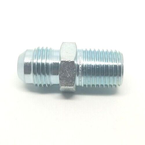 3/8 Jic 37° Flare Male x 1/4 Male Npt Straight Hydraulic Fitting Adapter Steel FasParts 2404-06-04