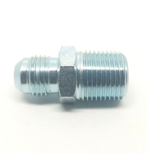 3/8 Jic 37 Flare Male x 3/8 Male Npt Straight Hydraulic Fitting Adapter Steel FasParts 2404-06-06