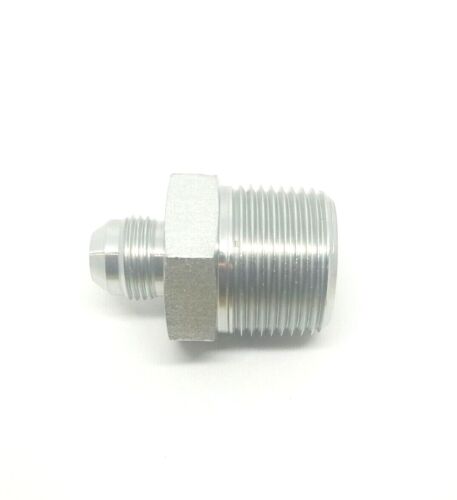 1/2 Jic 37° Flare Male x 1 Male Npt Straight Hydraulic Fitting Adapter Steel FasParts 2404-08-16