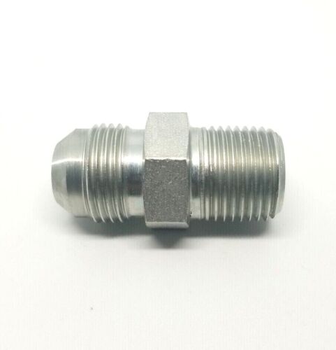 5/8 Jic 37° Flare Male x 1/2 Male Npt Straight Hydraulic Fitting Adapter Steel FasParts 2404-10-08