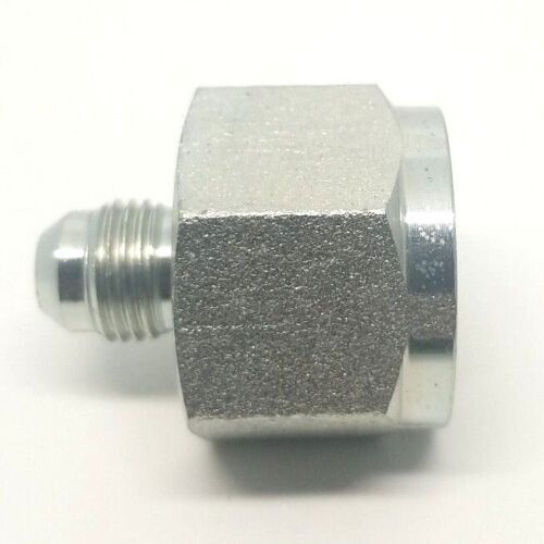 3/4 Female Jic 37° x 3/8 Male Jic 37° Hydraulic Steel Reducer Adapter 2406-12-06