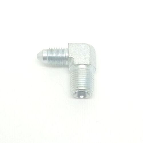 1/8 Jic 37° Male Flare x 1/8 Male Npt 90 Degree L Elbow Male Hydraulic Steel Fitting FasParts 2501-02-02