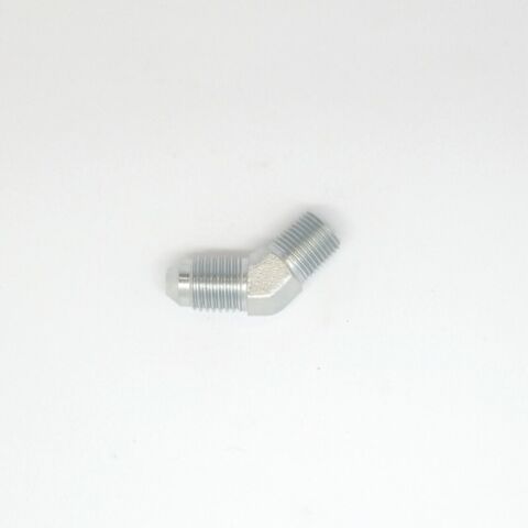 1/4 Jic 37 Flare Male x 1/8 Npt Male 45 Degree Elbow Hydraulic Steel Fitting FasParts 2503-04-02