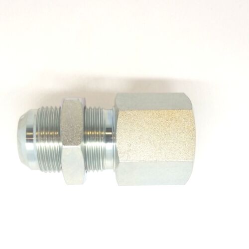 1 Jic 37° Flare Male x 1 Npt Female Bulkhead Adapter Hydraulic Steel Fitting 2705-16-16