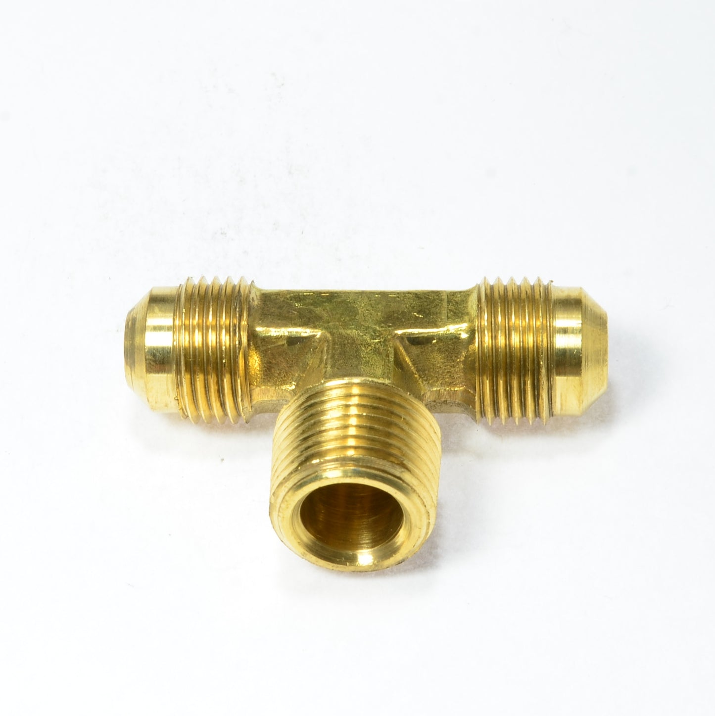 3/8 Od  to 3/8 Npt Sae 45 Flare to Male Pipe Branch Tee Propane Gas Air