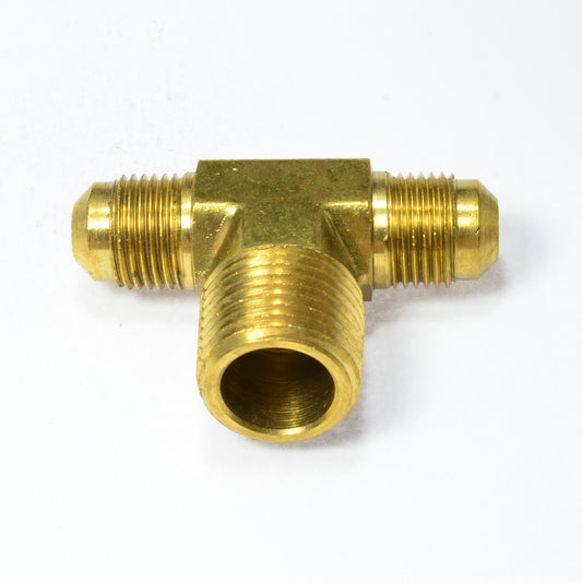 3/8 Od  to 1/2 Npt Sae 45 Flare to Male Pipe Branch Tee Propane Gas Air