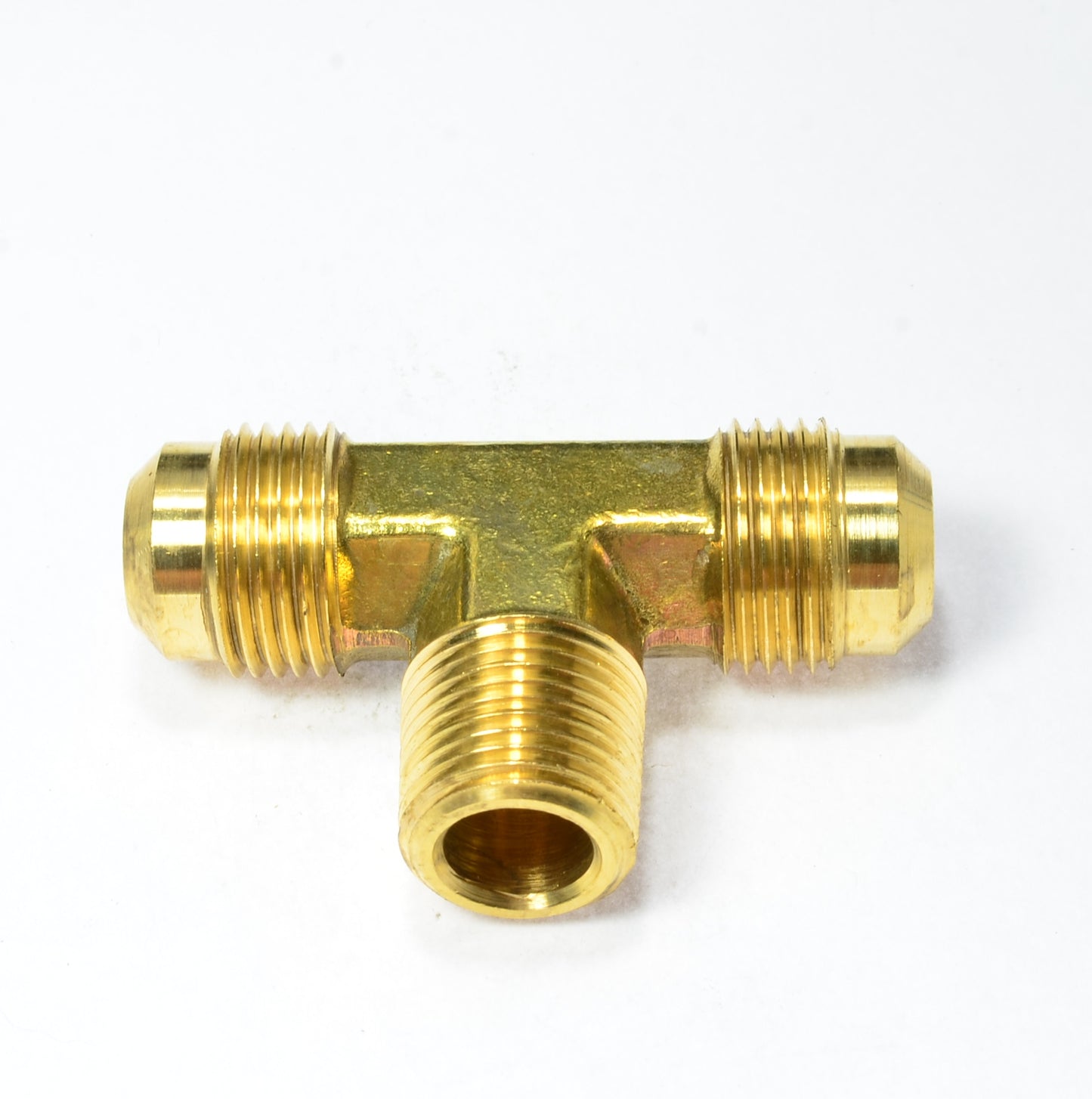 1/2 Od  to 3/8 Npt Sae 45 Flare to Male Pipe Branch Tee Propane Gas Air