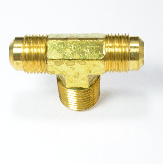 1/2 Od  to 1/2 Npt Sae 45 Flare to Male Pipe Branch Tee Propane Gas Air
