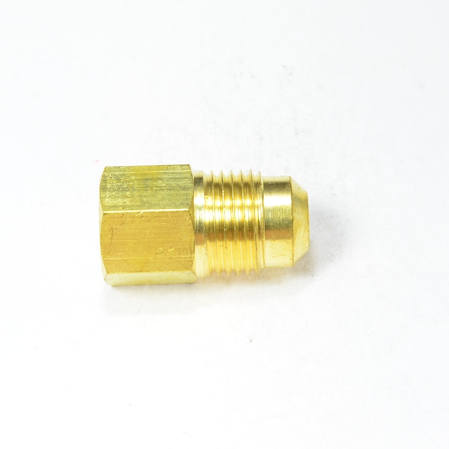 3/8 Male Sae 45 Flare to 1/4 Female Npt Pipe Adapter Fitting for Propane Gas HVAC