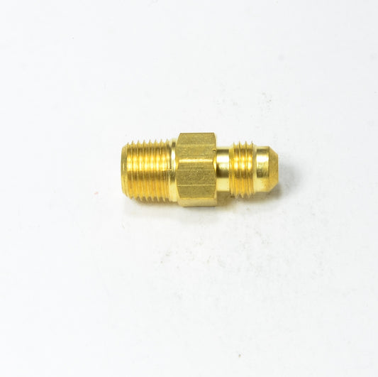 3/16 Od Male Sae 45 Flare to 1/8 Npt Male Straight Adapter Fitting for Natural Gas Propane HVAC
