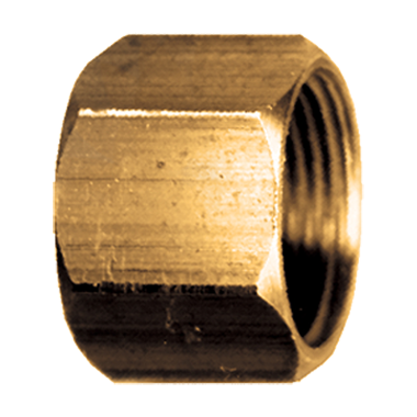 Compression Fitting Nut Captured Sleeve 1/4 Tube OD