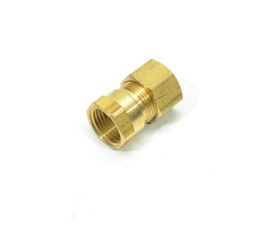 5/8 Tube OD Compression to 1/2 Npt Female Pipe Adapter Straight Fitting for Copper Tubing Water Oil Air