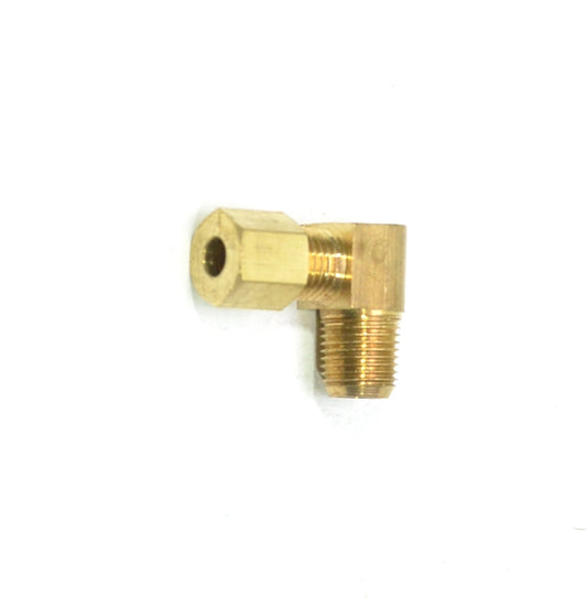 3/16 Tube OD Compression to 1/8 Npt Male Pipe Adapter Elbow Fitting for Copper Tubing Water Oil Air