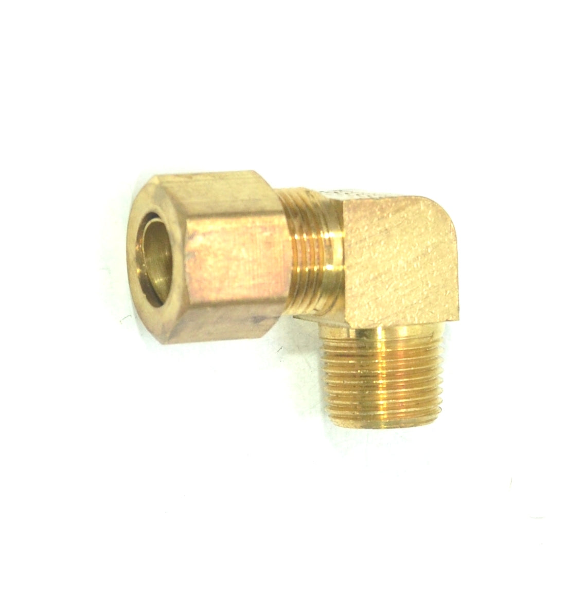 1/2 Tube OD Compression to 3/8 Npt Male Pipe Adapter Elbow Fitting for Copper Tubing Water Oil Air