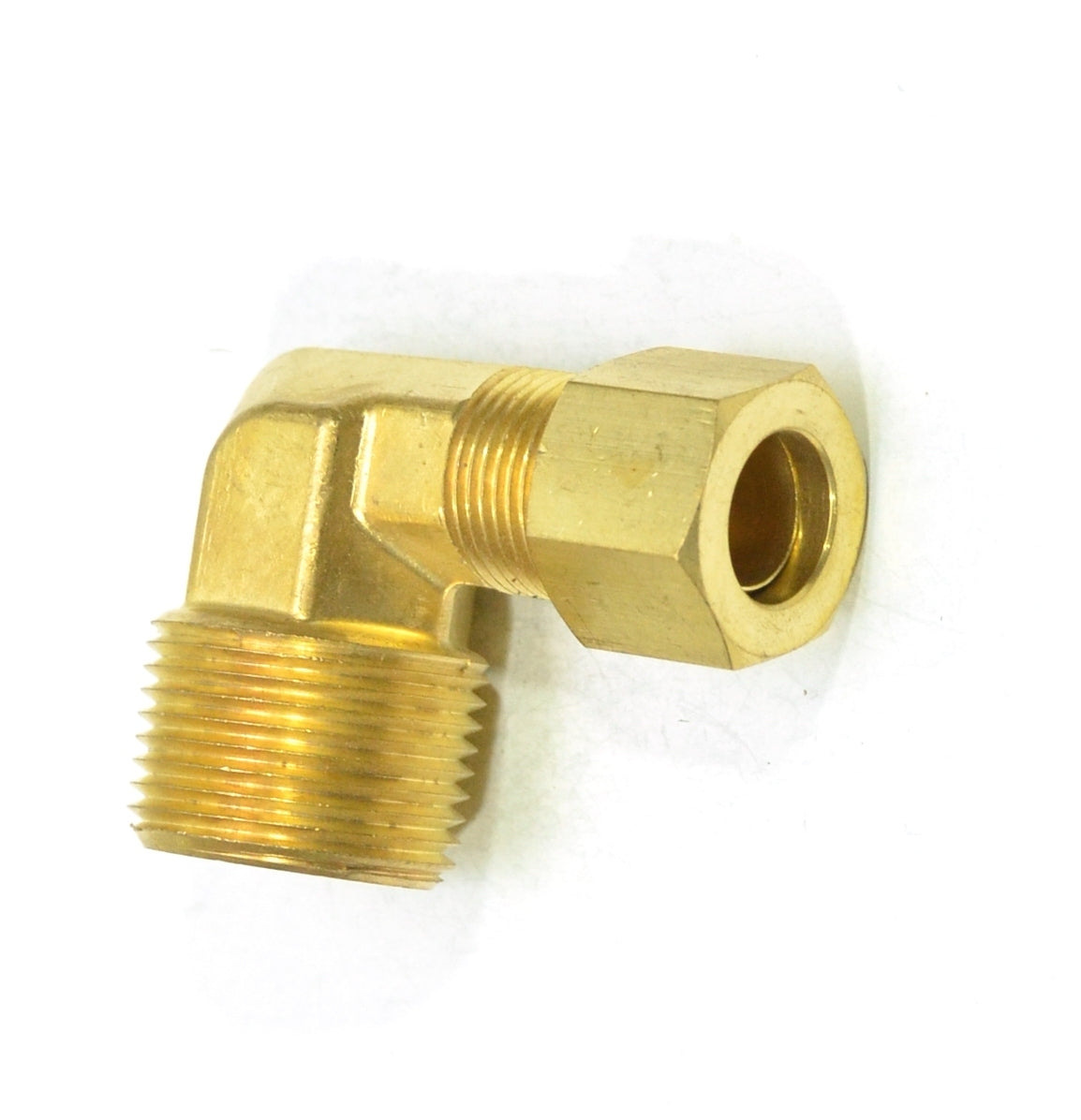 1/2 Tube OD Compression to 3/4 Npt Male Pipe Adapter Elbow Fitting for Copper Tubing Water Oil Air