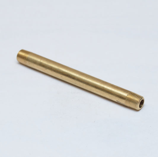 4in Long Pipe Nipple 1/8 Male Npt Brass Fitting Fuel Oil Gas