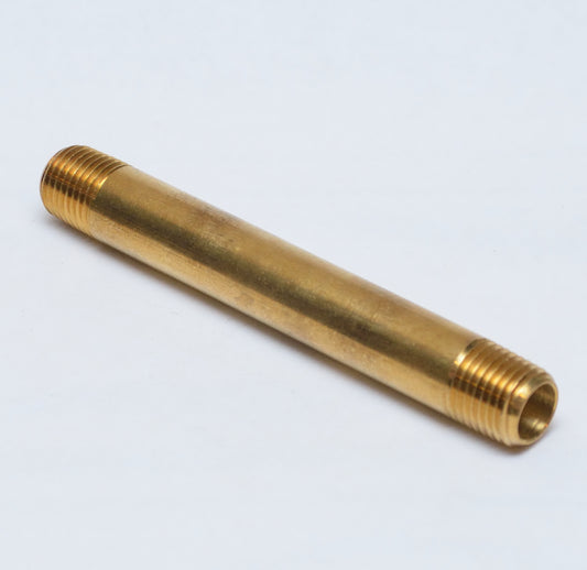 4in Long Pipe Nipple 1/4 Male Npt Brass Fitting Fuel Oil Gas