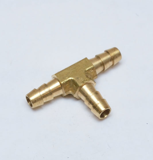 5/16 Hose ID Barb Tee Three Way Equal Brass Fitting Fuel Air Water Oil Vacuum