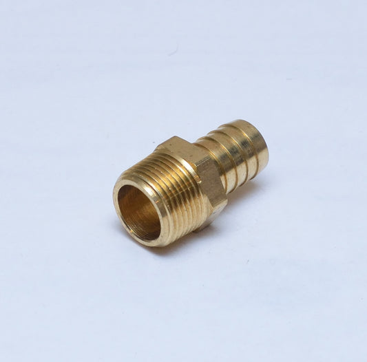 Brass Straight Male 16mm Hose ID Barb - 1" BSP Male