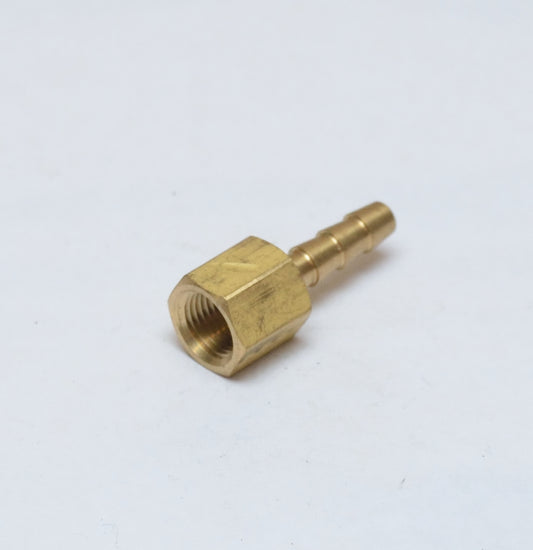 3/16 ID Barb 1/8 Female Npt Straight Hose End Fitting Brass Water Oil Air Gas