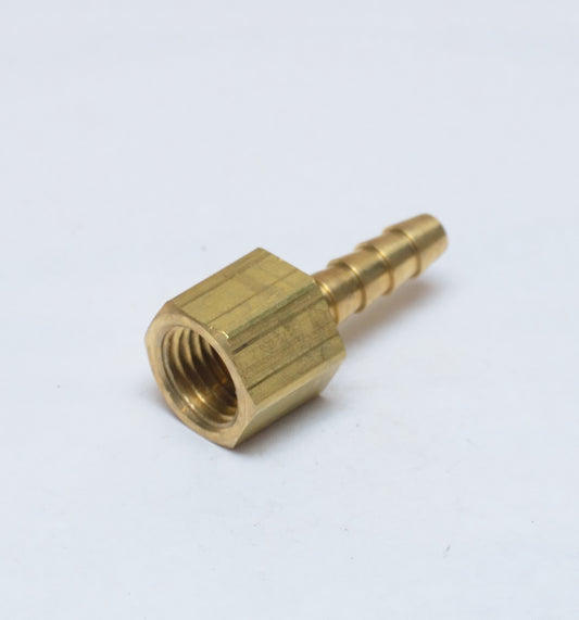 1/4 ID Barb 1/4 Female Npt Straight Hose End Fitting Brass Water Oil Air Gas