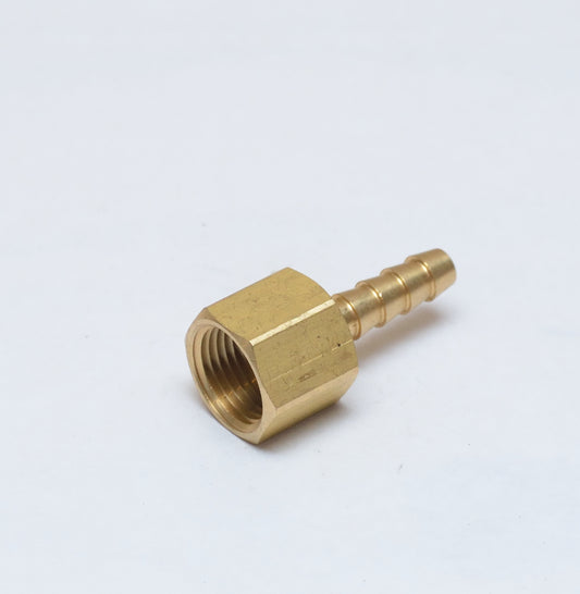 1/4 ID Barb 3/8 Female Npt Straight Hose End Fitting Brass Water Oil Air Gas