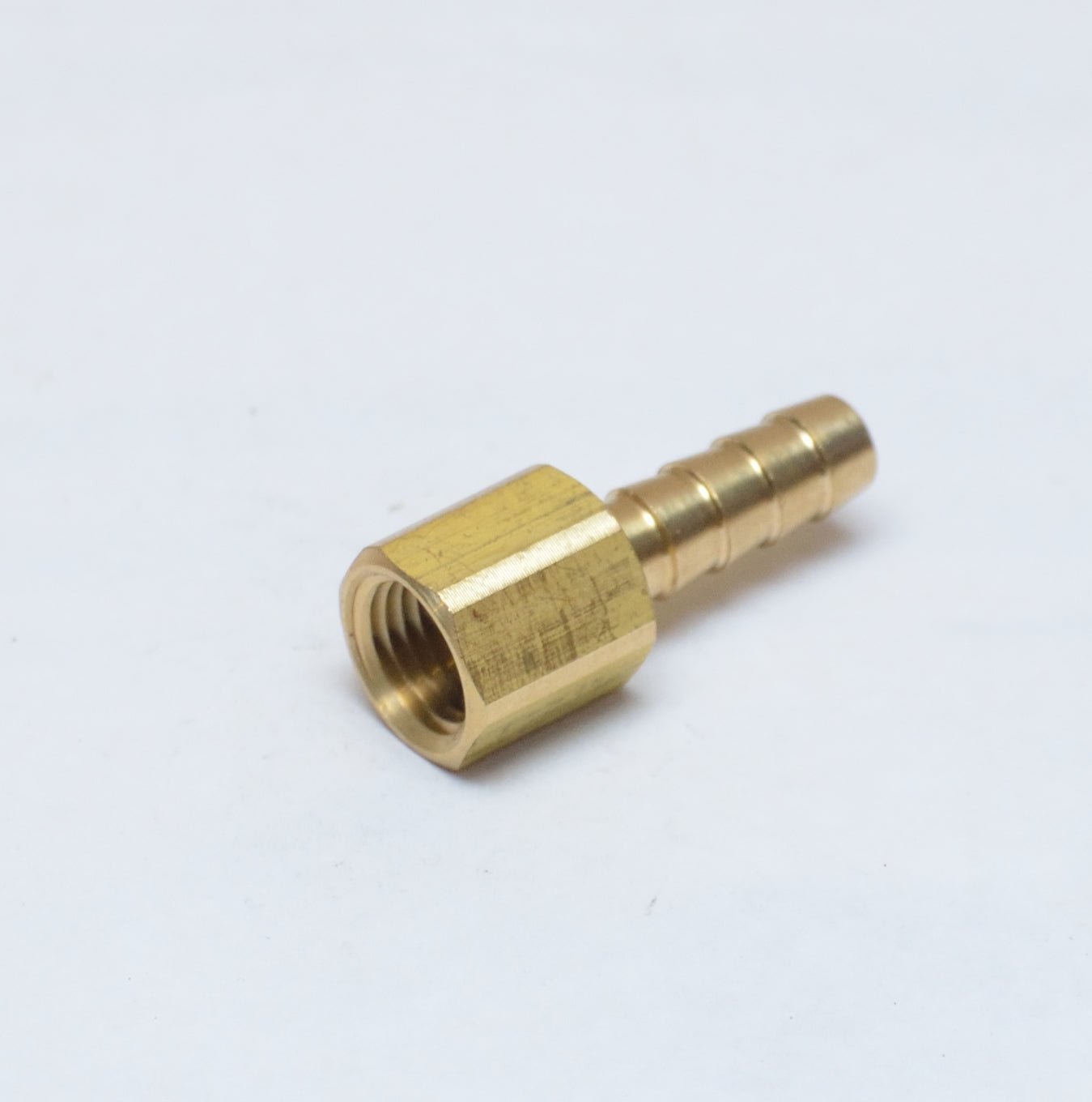 5/16 ID Barb 1/4 Female Npt Straight Hose End Fitting Brass Water Oil Air Gas