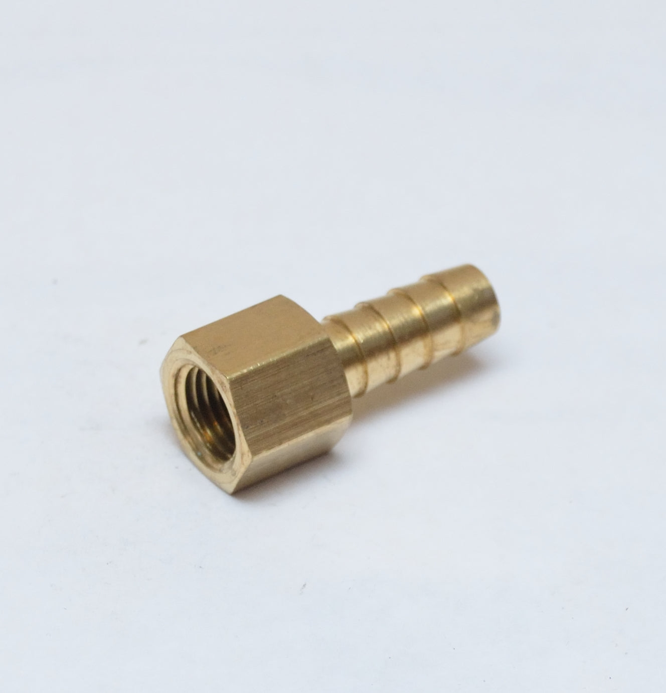 3/8 ID Barb 1/4 Female Npt Straight Hose End Fitting Brass Water Oil Air Gas