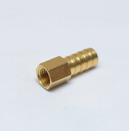 1/2 ID Barb 1/4 Female Npt Straight Hose End Fitting Brass Water Oil Air Gas