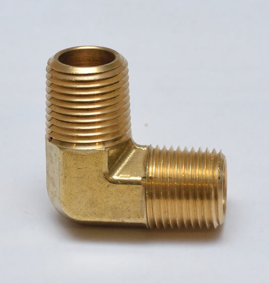 90 Degree Male Elbow 1/2" Npt Male Pipe Brass Fitting