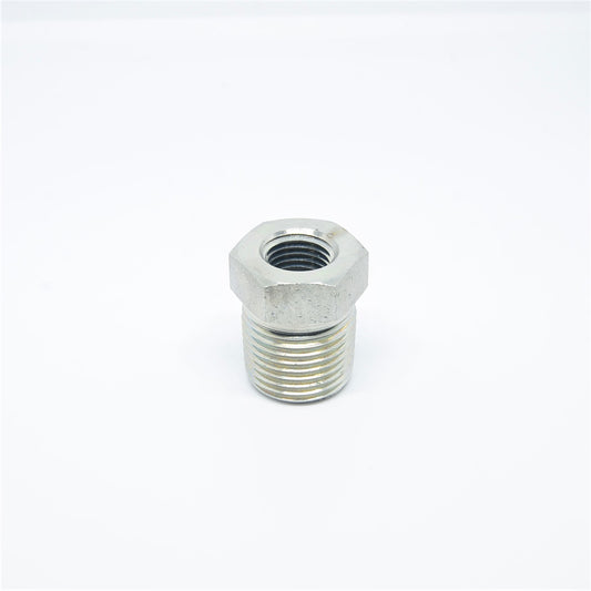 Steel 1/2 Male to 1/4 Female Npt Reducer bushing pipe fitting Fuel Oil Gas Liquid Gauge Probe