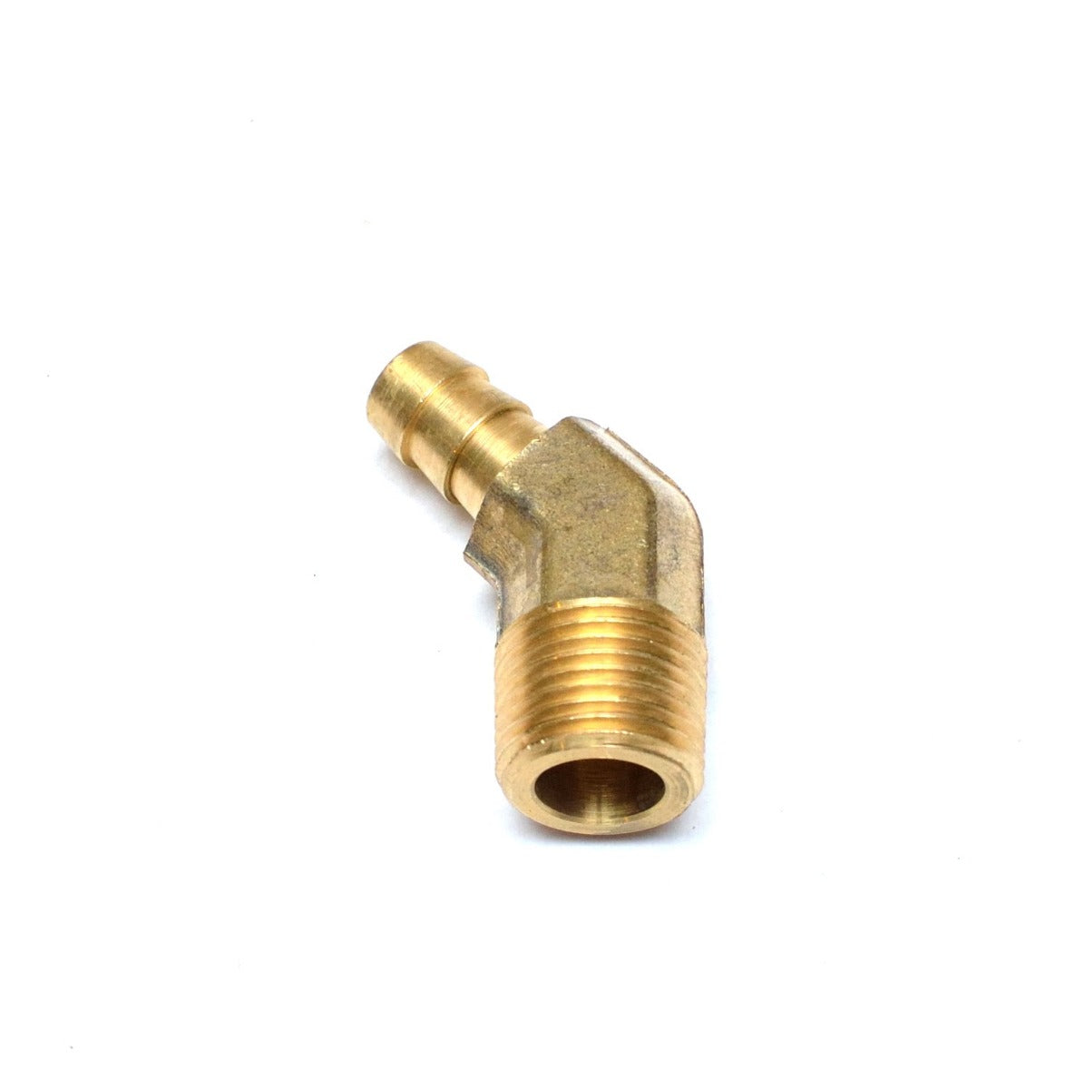 3/8 Hose ID Barb 3/8 Npt Male 45 Degree Elbow Brass Fitting Air Oil Gas