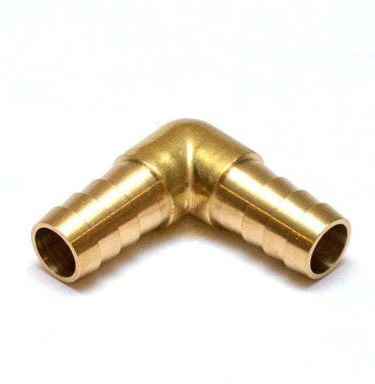 1/2 Hose ID Barb 90 Degree Elbow L Union Brass Fitting for Water Oil and Gas