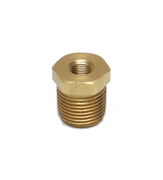 1/2 Male to 1/8 Female Npt Brass Pipe Reducer Bushing Fitting Water Fuel Gas Oil