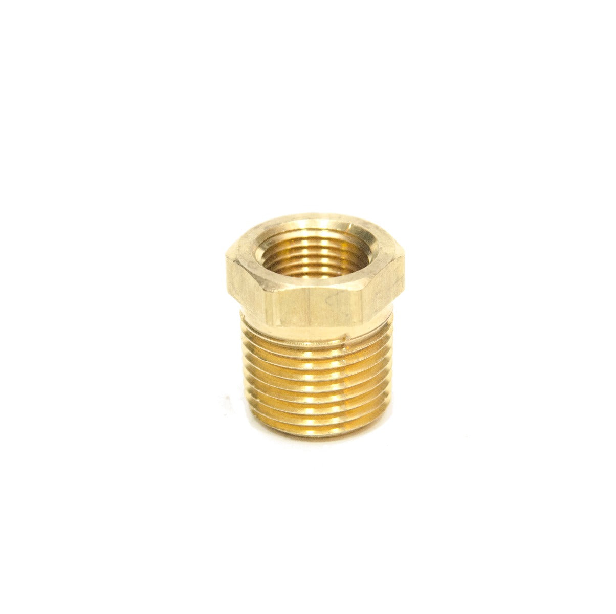 1/2 Male to 3/8 Female Npt Brass Pipe Reducer Bushing Fitting Water Fuel Gas Oil