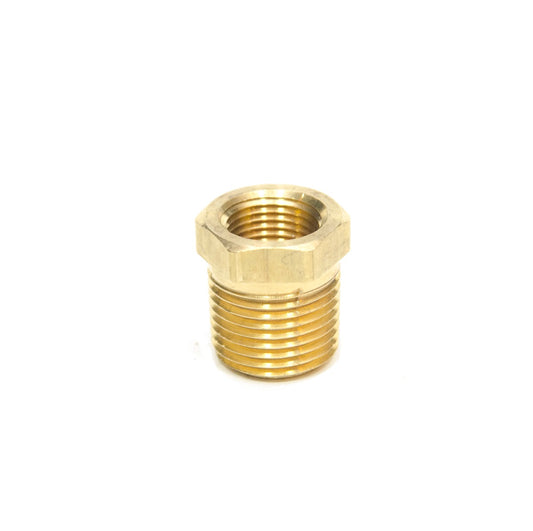 1/2 Male to 3/8 Female Npt Brass Pipe Reducer Bushing Fitting Water Fuel Gas Oil